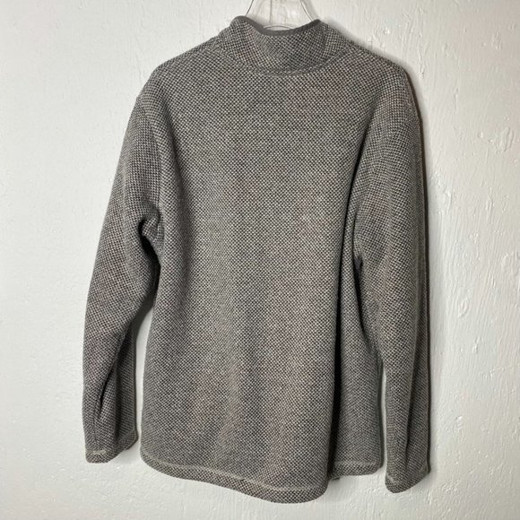 Orvis pullover tweed fleece lined 1/4 zip jacket - Picture 2 of 7